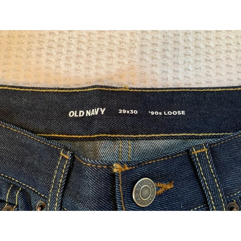Old Navy 90s Mens Jeans‎ 29x30 Blue Dark Wash NEW w/Tags